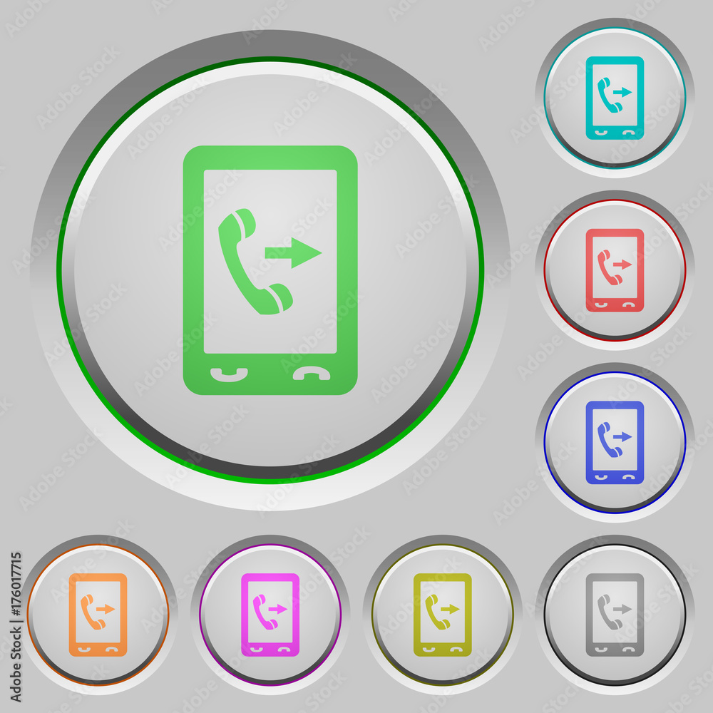 Outgoing mobile call push buttons Outgoing mobile call push buttons