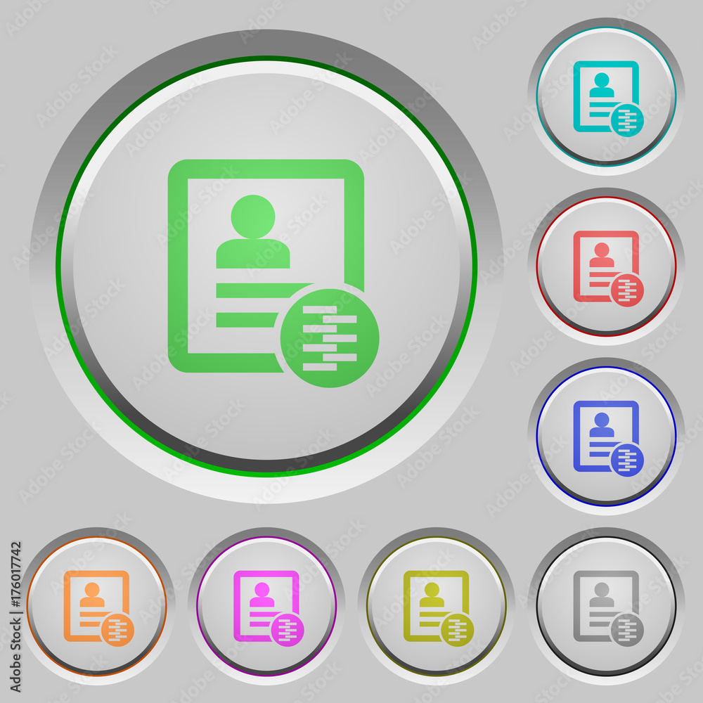 Compress contact push buttons Compress contact push buttons