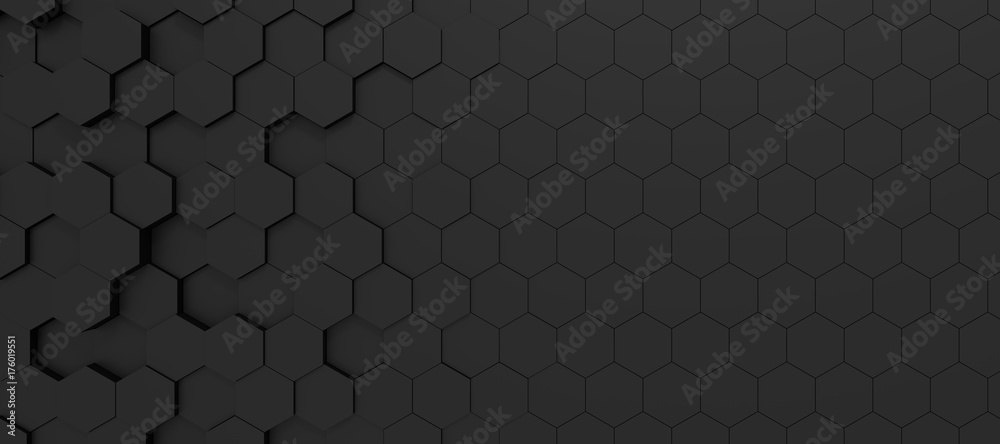 hexagon background - obrazy, fototapety, plakaty 