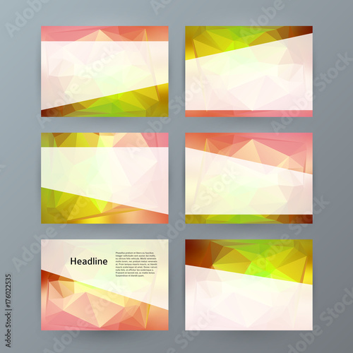 Horizontal banner background Design element powerpoint precentation06