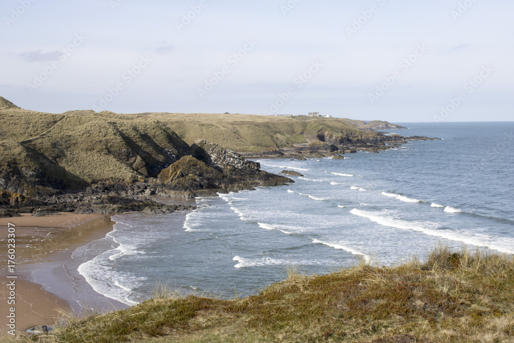 View of Hackley Bay, Aberdeenshire