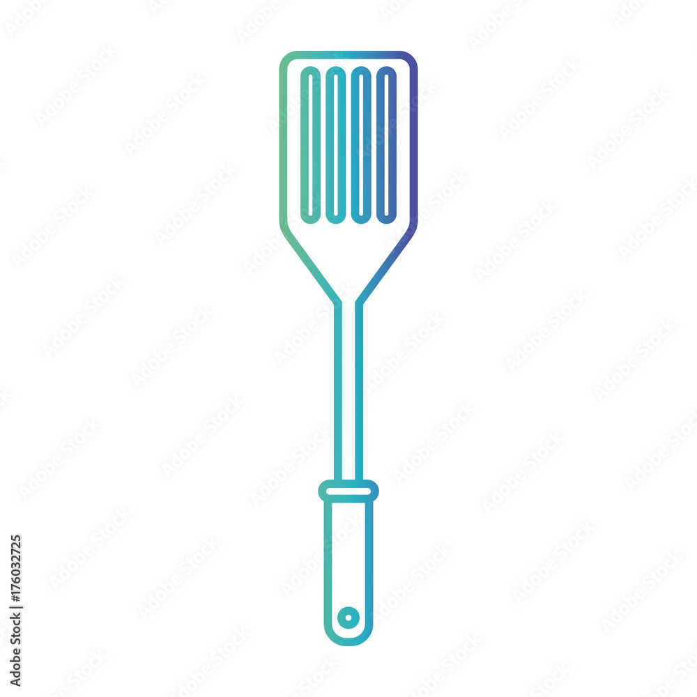 frying spatula silhouette gradient color from purple to blue frying spatula silhouette gradient color from purple to blue