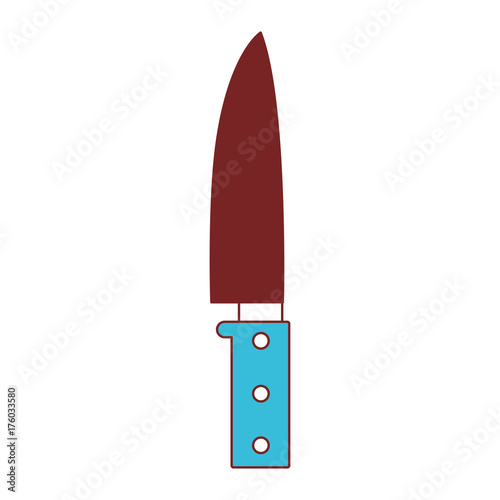 cook knife color sections silhouette
