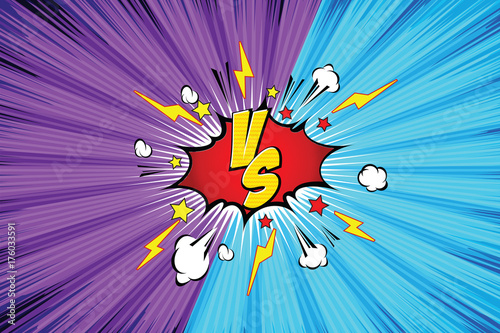 Fight backgrounds comics style design. Vector illustration.