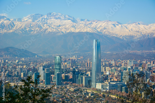 Santiago city skycrapers