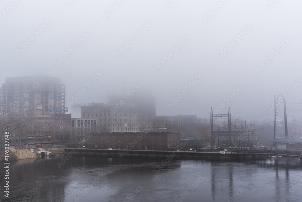 Fog over City