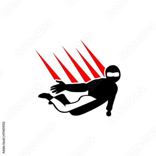 Parachuting, Hang Gliding, Paragliding, Skydiving Logo Illstration