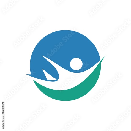 Parachuting, Hang Gliding, Paragliding, Skydiving Logo Illstration