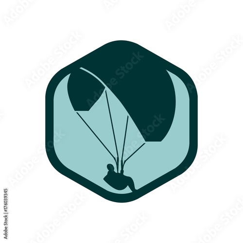 Parachuting, Hang Gliding, Paragliding, Skydiving Logo Illstration