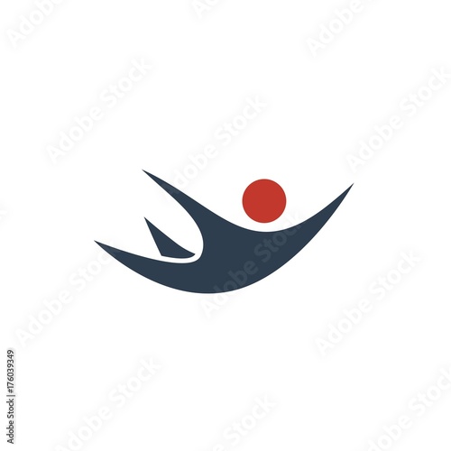 Parachuting, Hang Gliding, Paragliding, Skydiving Logo Illstration