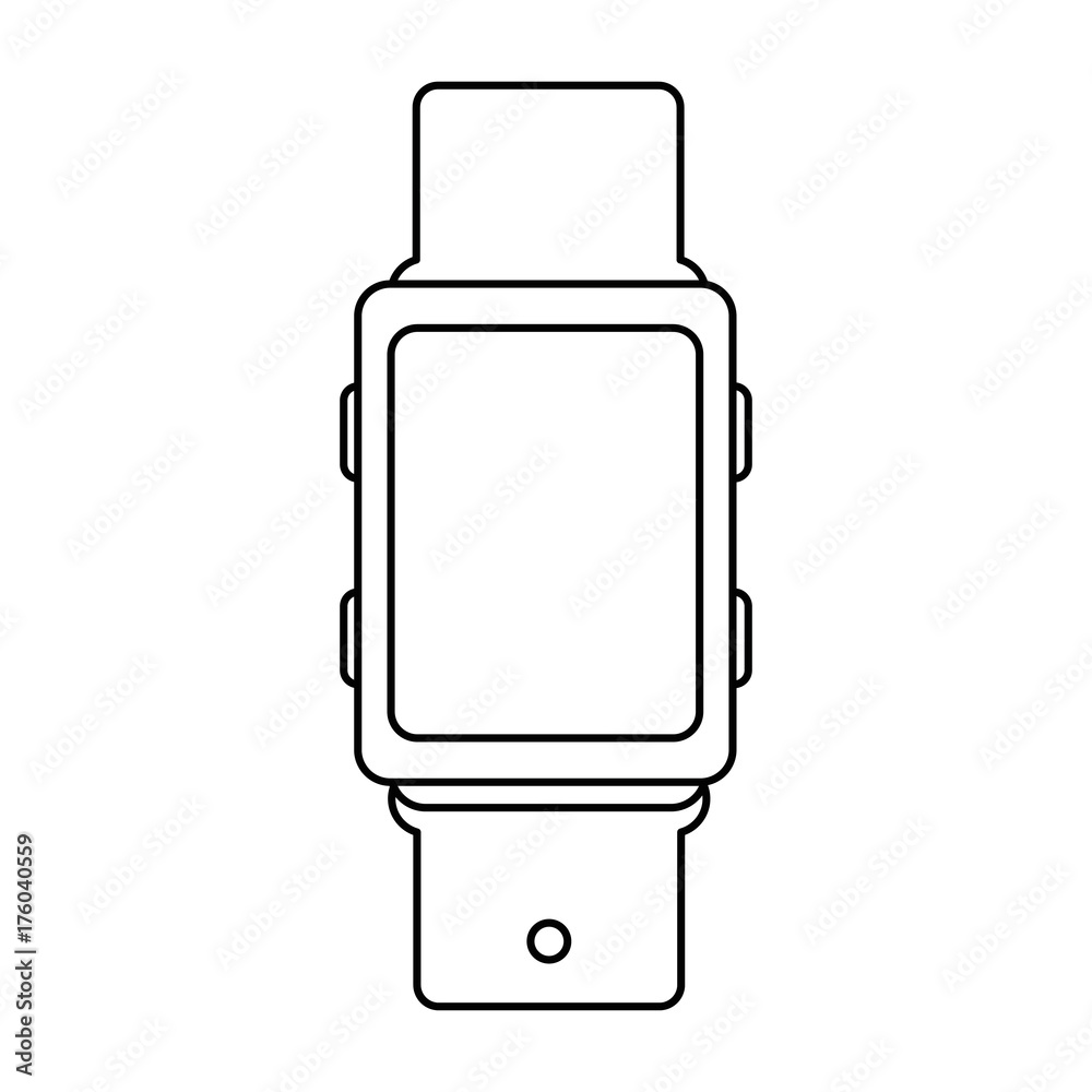 wristle watch isolated icon