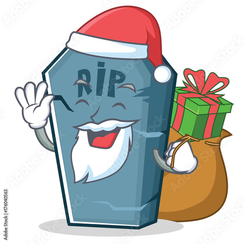 Santa tombstone character cartoon object