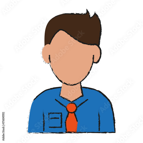 businessman avatar portrait icon image vector illustration design