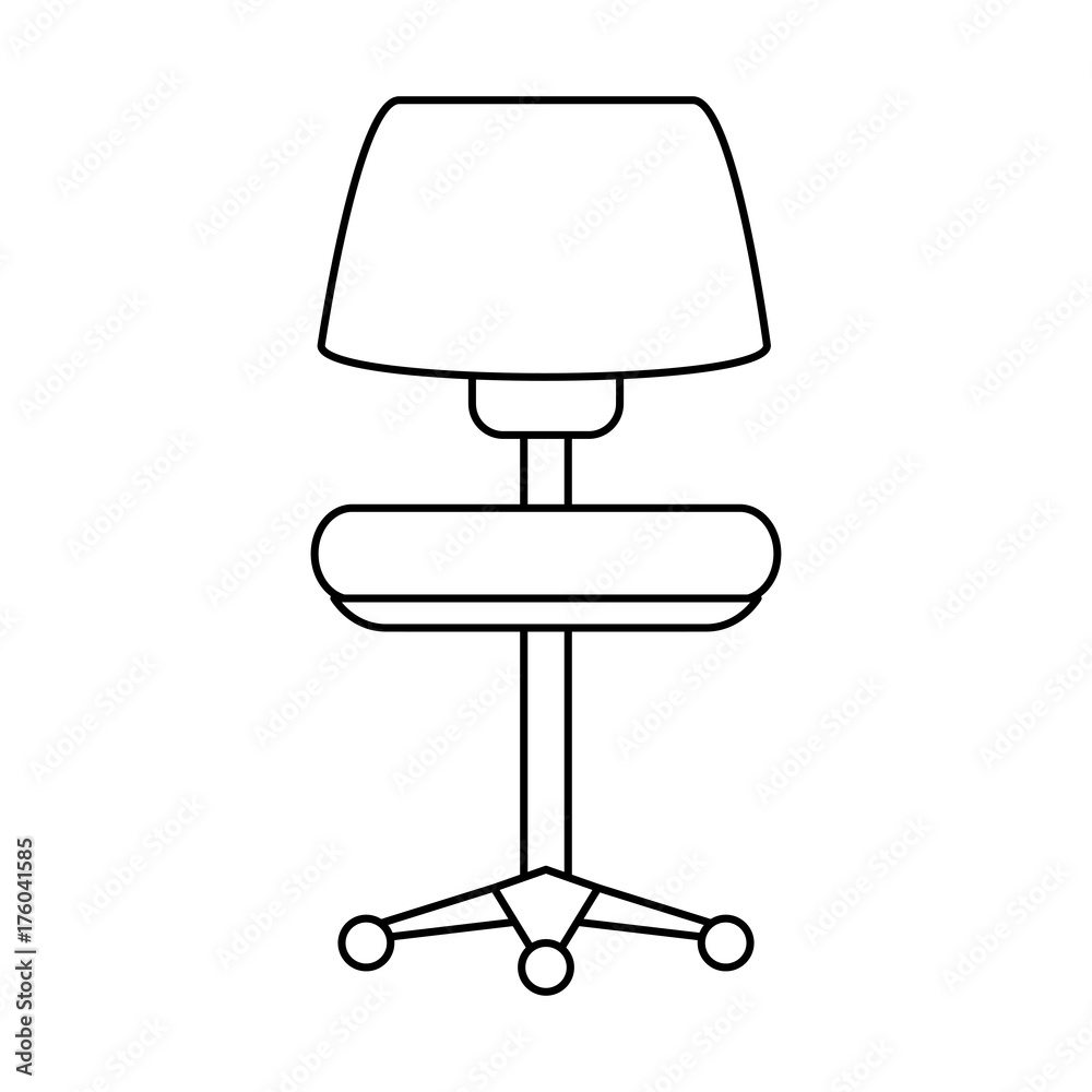 chair with wheels office supplies icon image vector illustration design chair with wheels office supplies icon image vector illustration design
