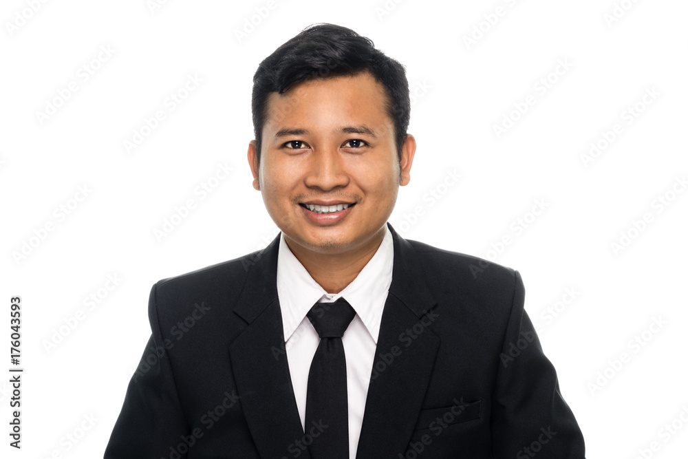 Portrait of a business man with suit. Isolated on white background Portrait of a business man with suit. Isolated on white background