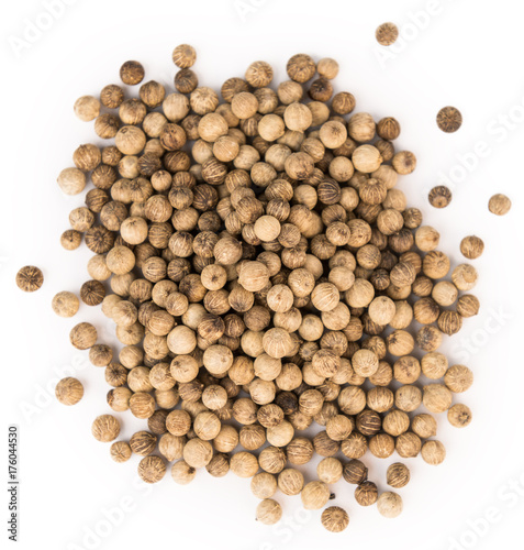Portion of White Pepper isolated on white