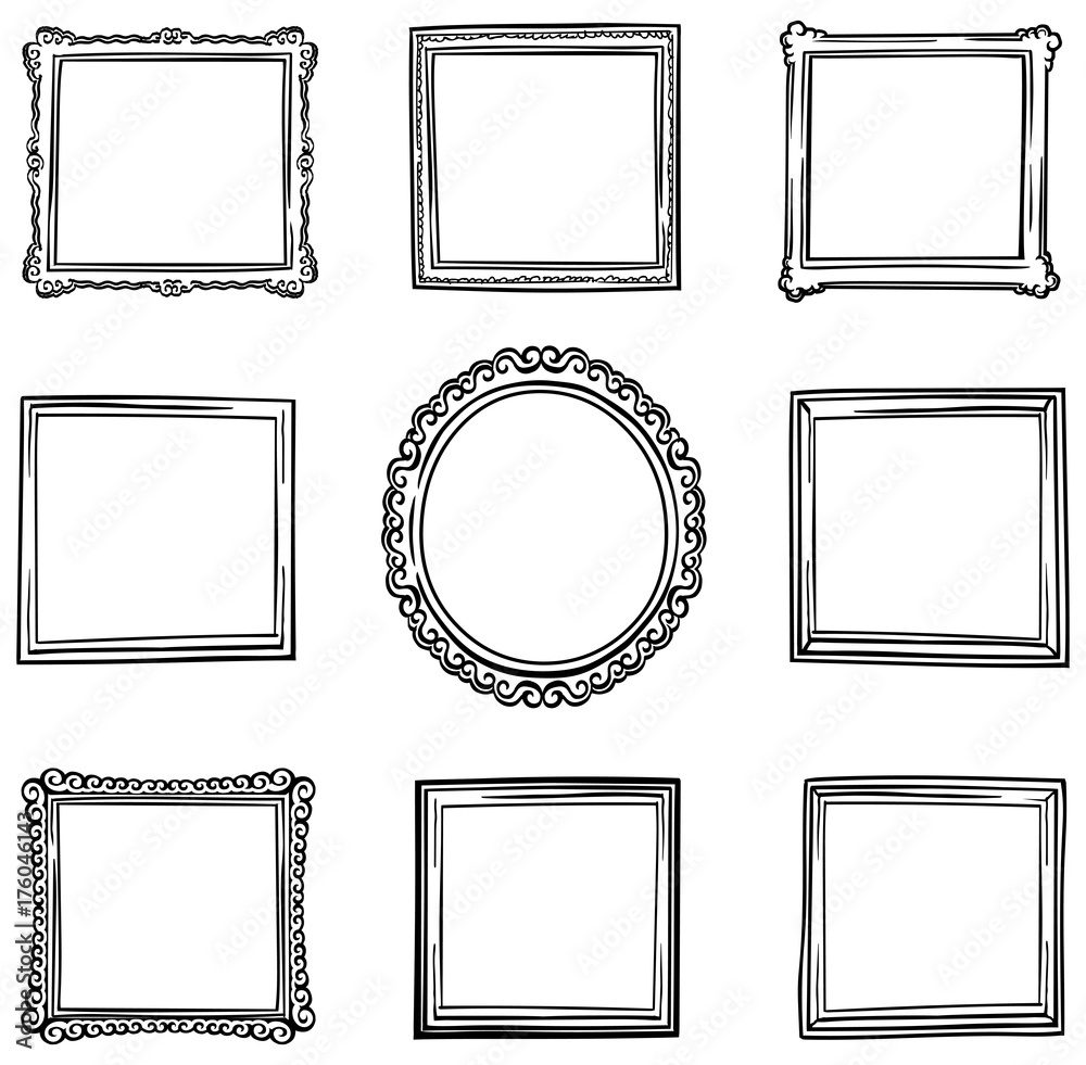 Hand drawn frames