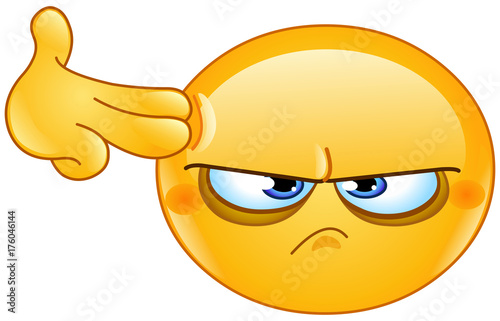 suicide gesture emoticon