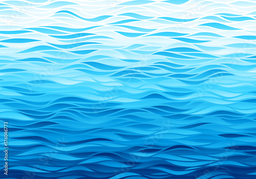 Blue waves background © polygraphus