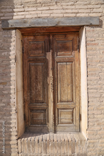 Ancient wooden door