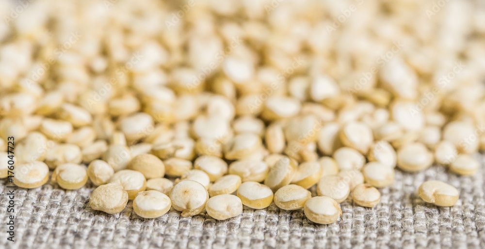 Close up macro photo of quinoa seeds