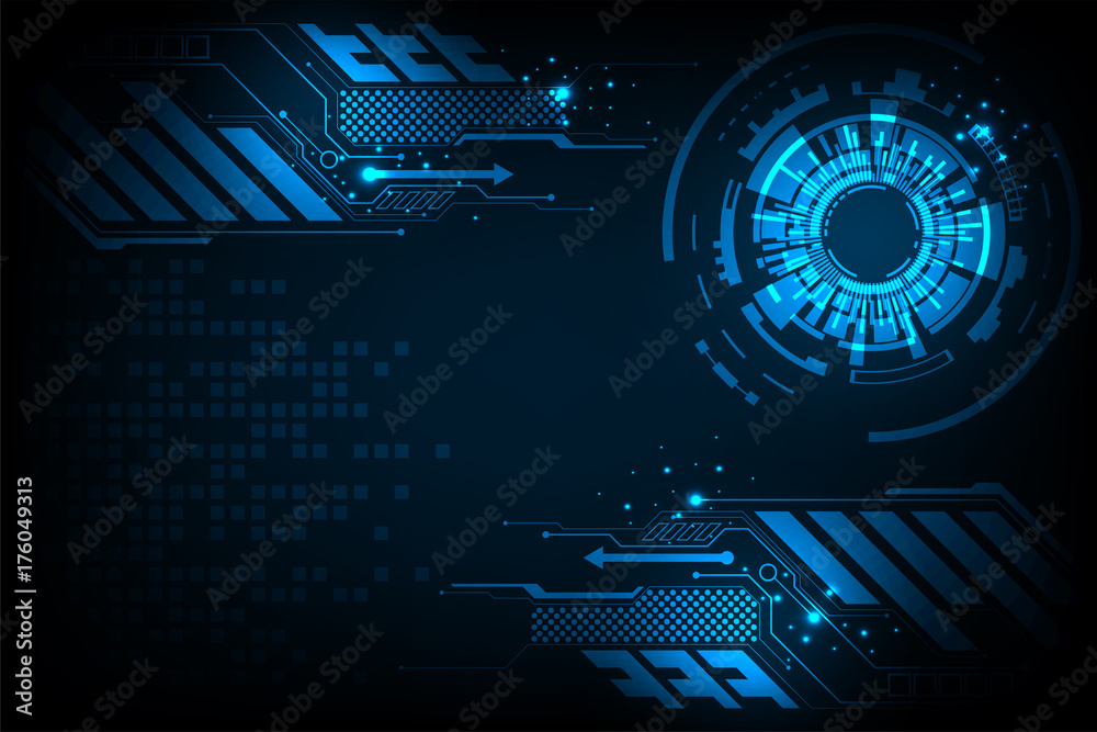Obraz premium Vector abstract background technology concept.