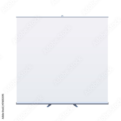 Roll Up Banner Stand on isolated clean background5