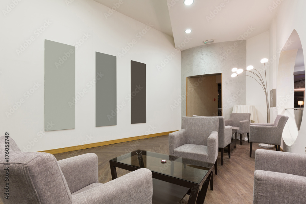 Fototapeta premium Hotel lobby cafe interior
