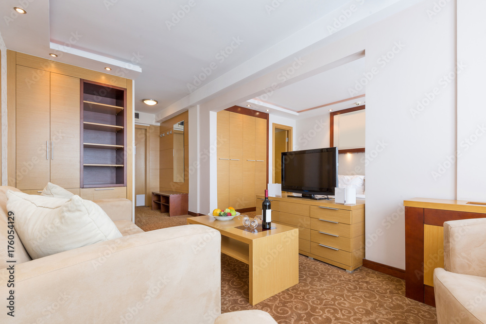 Fototapeta premium Interior of a hotel room