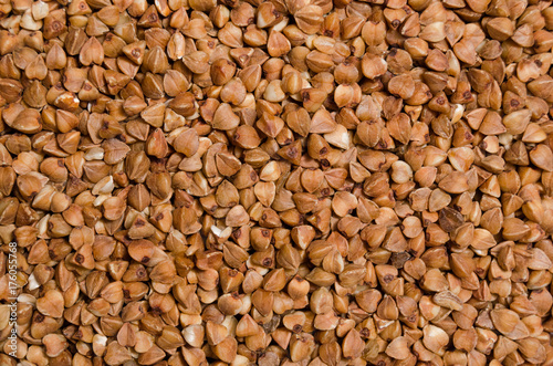 Background of buckwheat groats