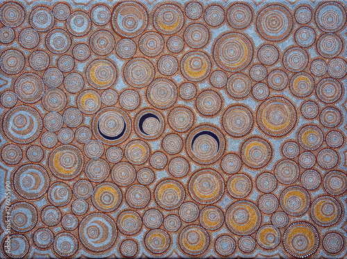 Foto Aboriginal art - dot painting
