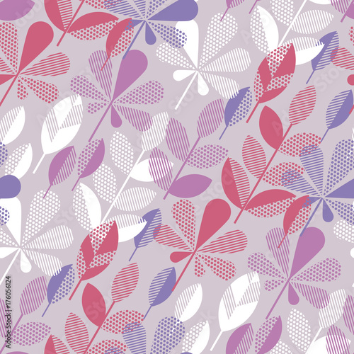 autumn leaves seamless pattern vector illustration. concept abstract natural ...