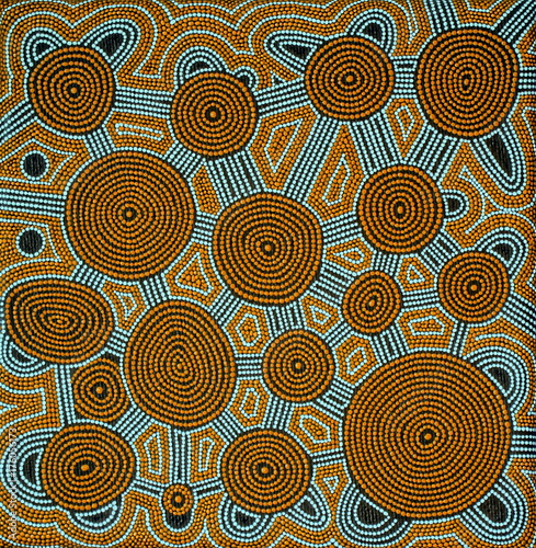 Konstfotografi Aboriginal art - dot painting