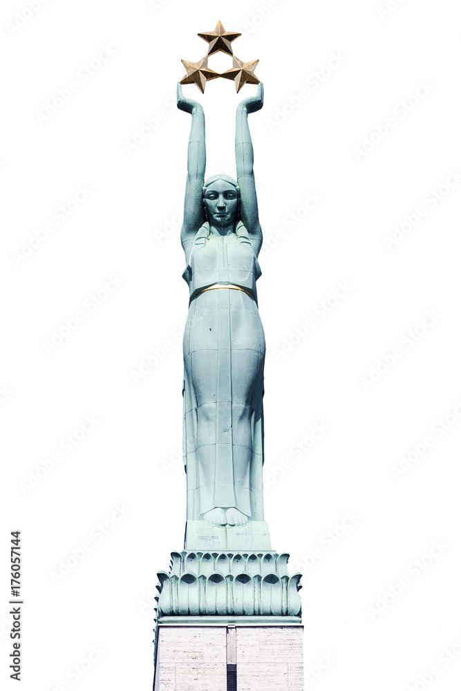 Statue of Independence in Riga, Latvia