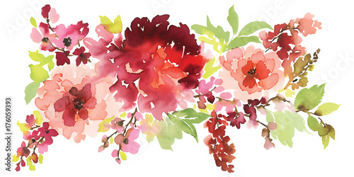 Vector floral illustration for greeting cards, banners, invitations.