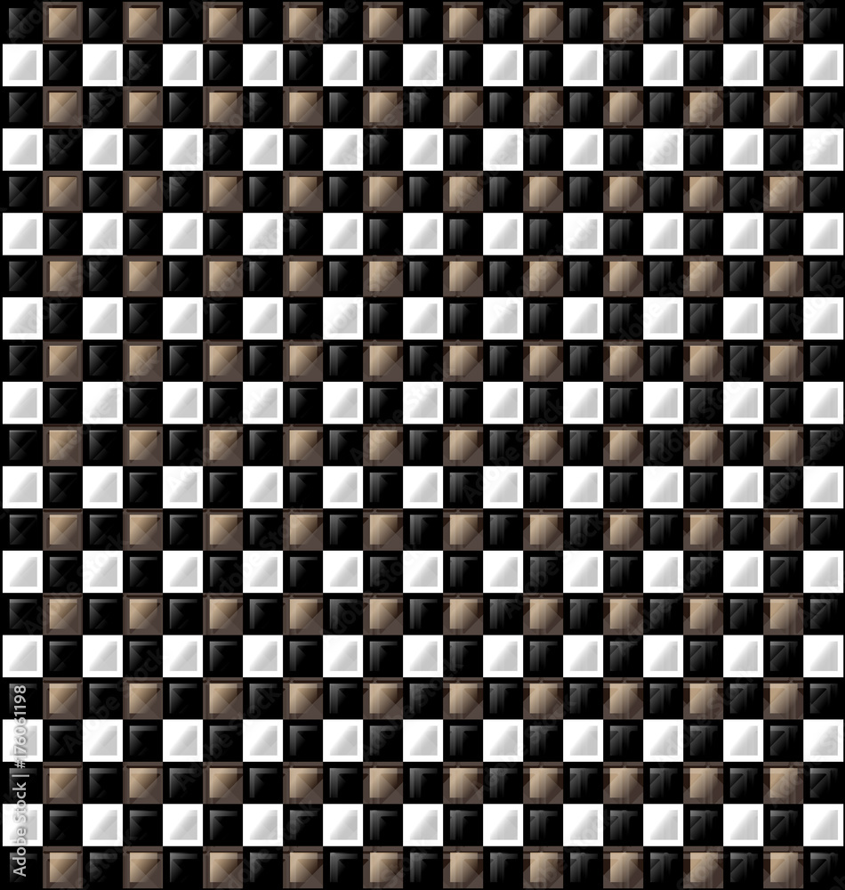 black, beige glossy cubes black, beige glossy cubes