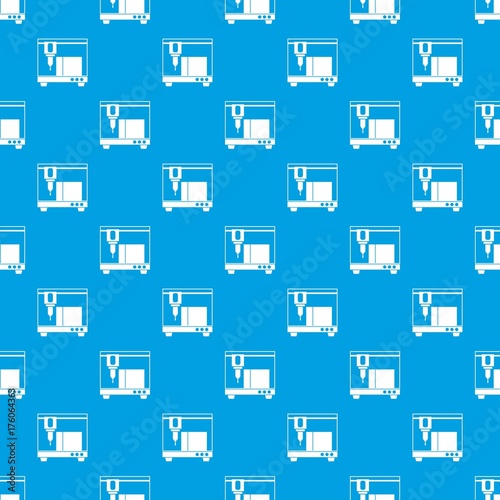 3D printer pattern seamless blue