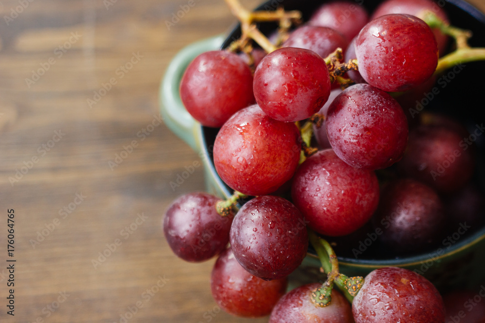 Bunch of grapes, close view