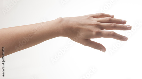 Woman hand on white © emregologlu