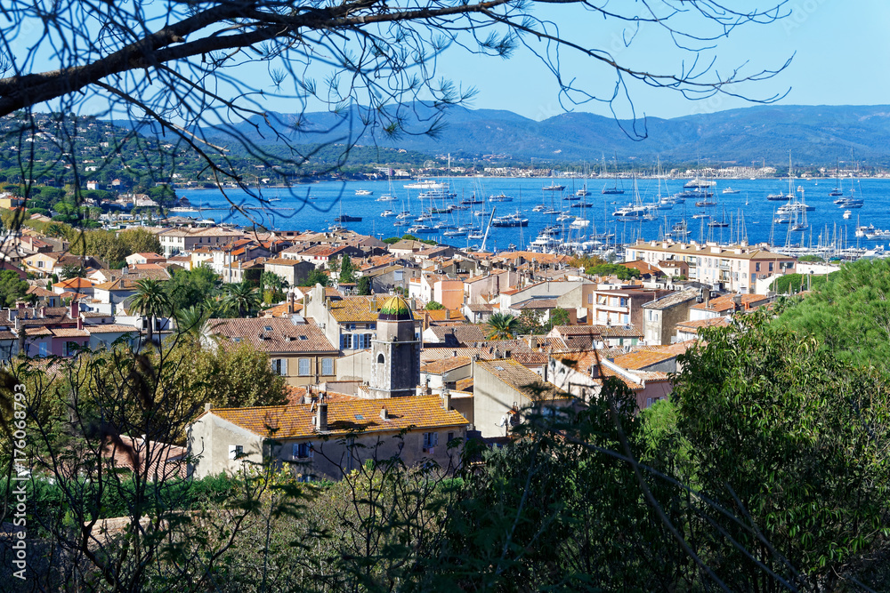 Paysage ville Saint-Tropez 