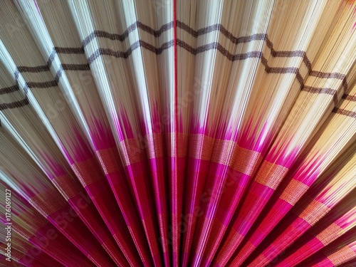 background with pattern paper fan