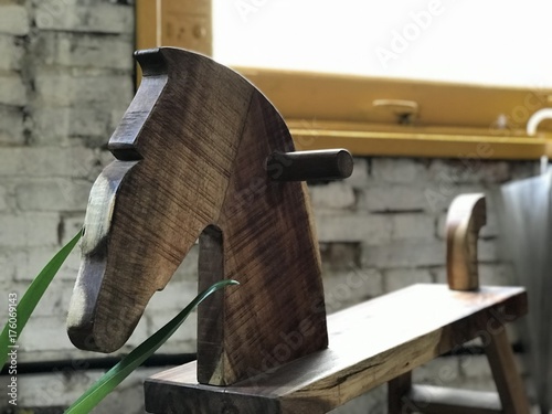 Wooden horse toy for kid