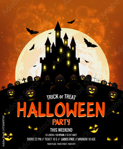 Halloween poster design