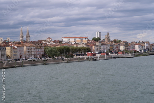 View on Mâcon from François-Mitterrand bridge