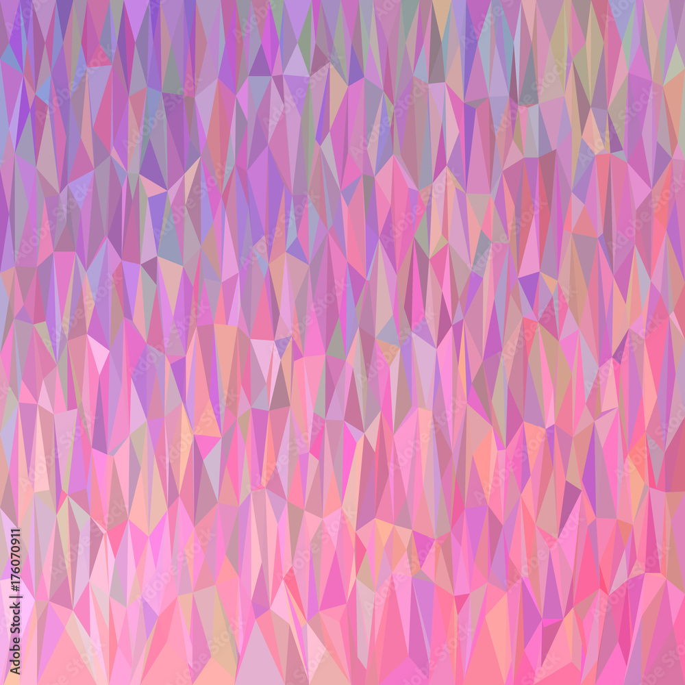 Geometric abstract triangle tile pattern background - polygon vector graphic from colored triangles in pink and colorful tones Geometric abstract triangle tile pattern background - polygon vector graphic from colored triangles in pink and colorful tones