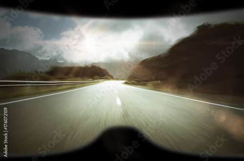 Motorbike Helmet Speed View