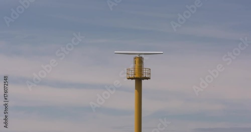  radar tower with a rotating antenna