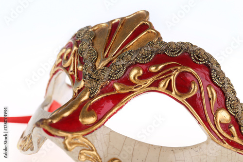 Venetian carnival mask isolated