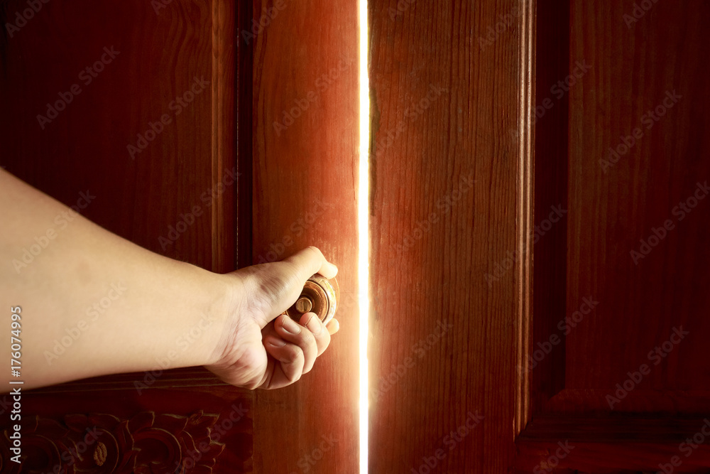 Naklejka premium open door light