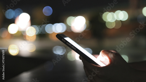Using mobile phone at night